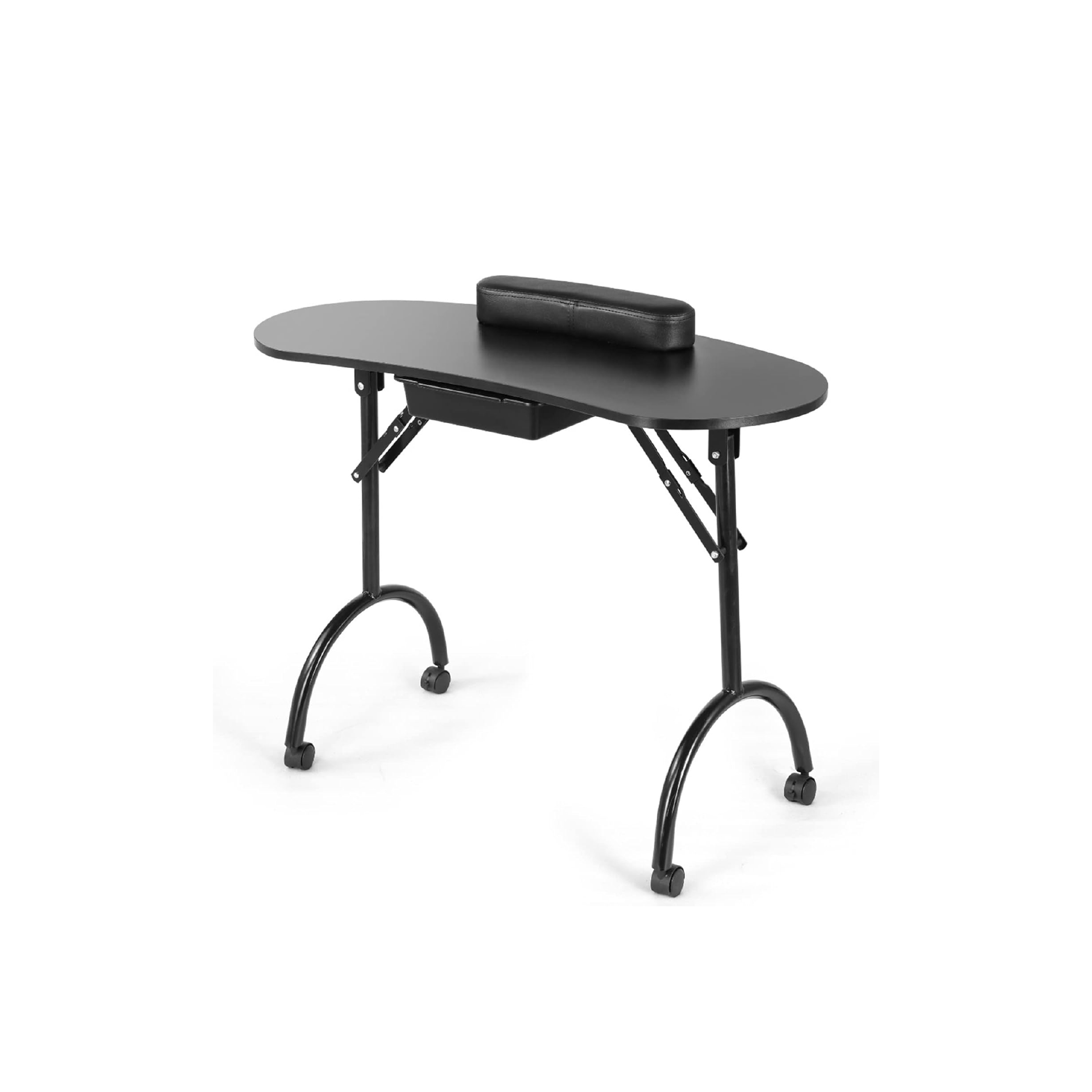 Mesa De Manicura Portátil Plegable Con C